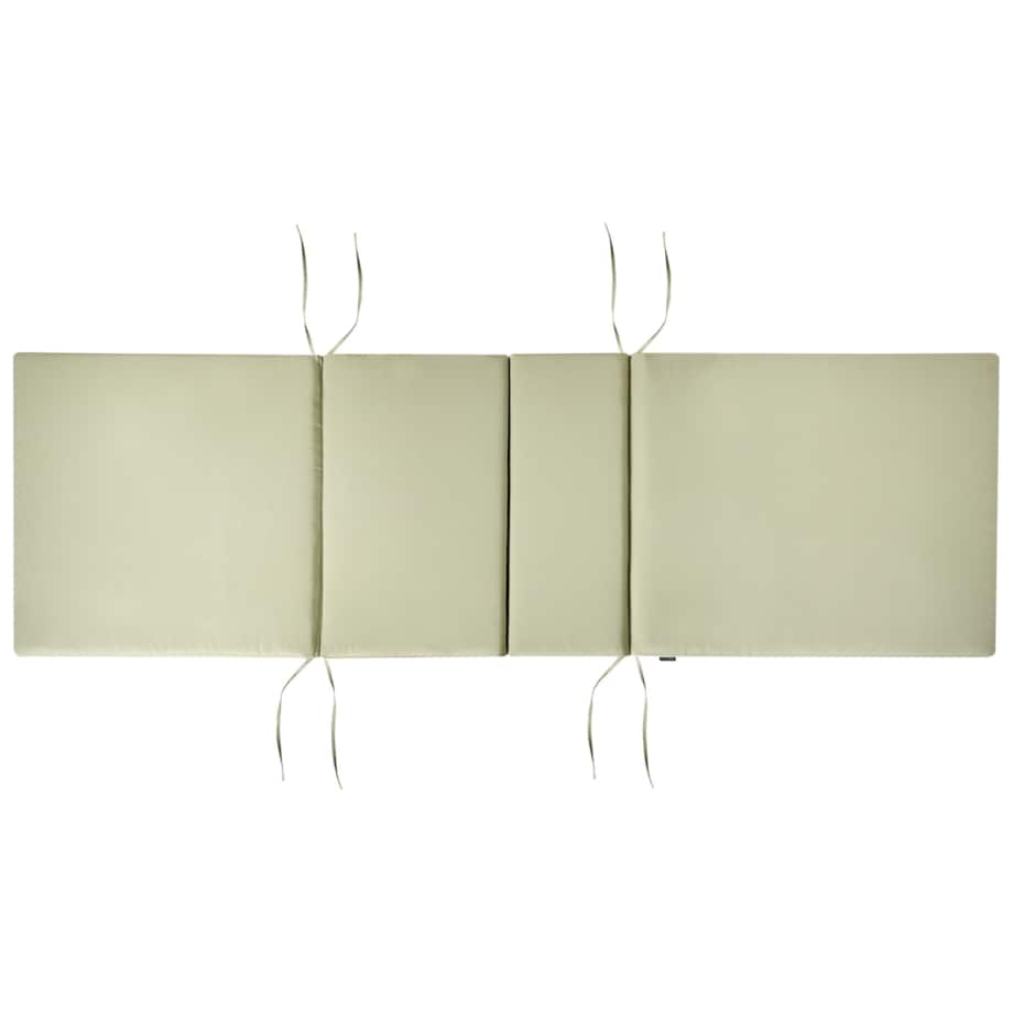 Leżak ogrodowy z poduszką AMANTEA PREMIUM Drewno akacjowe Zielony