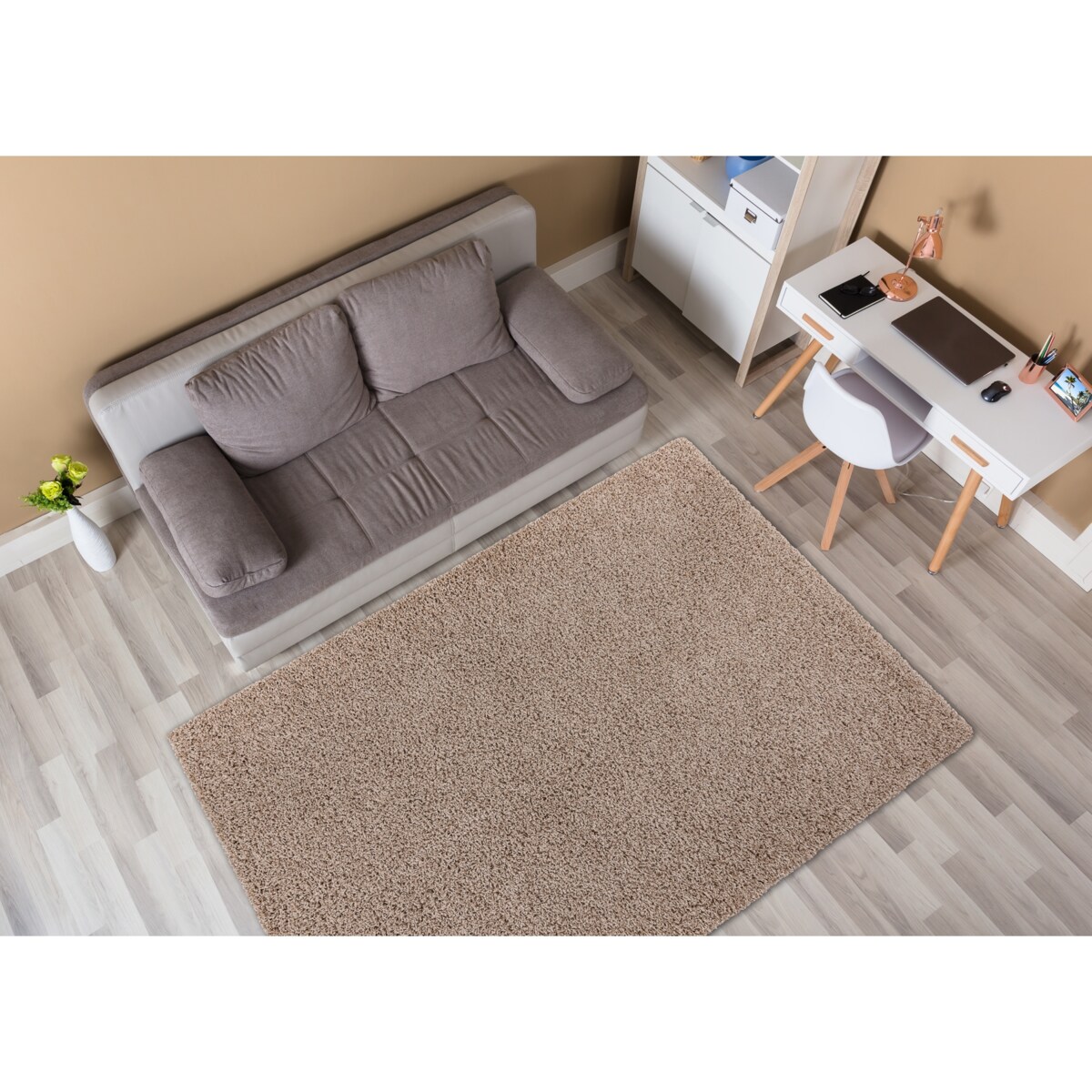 Dywan SOFFI shaggy 5cm beż 60x100 cm