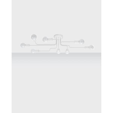 Żyrandol VECTOR 8 biały