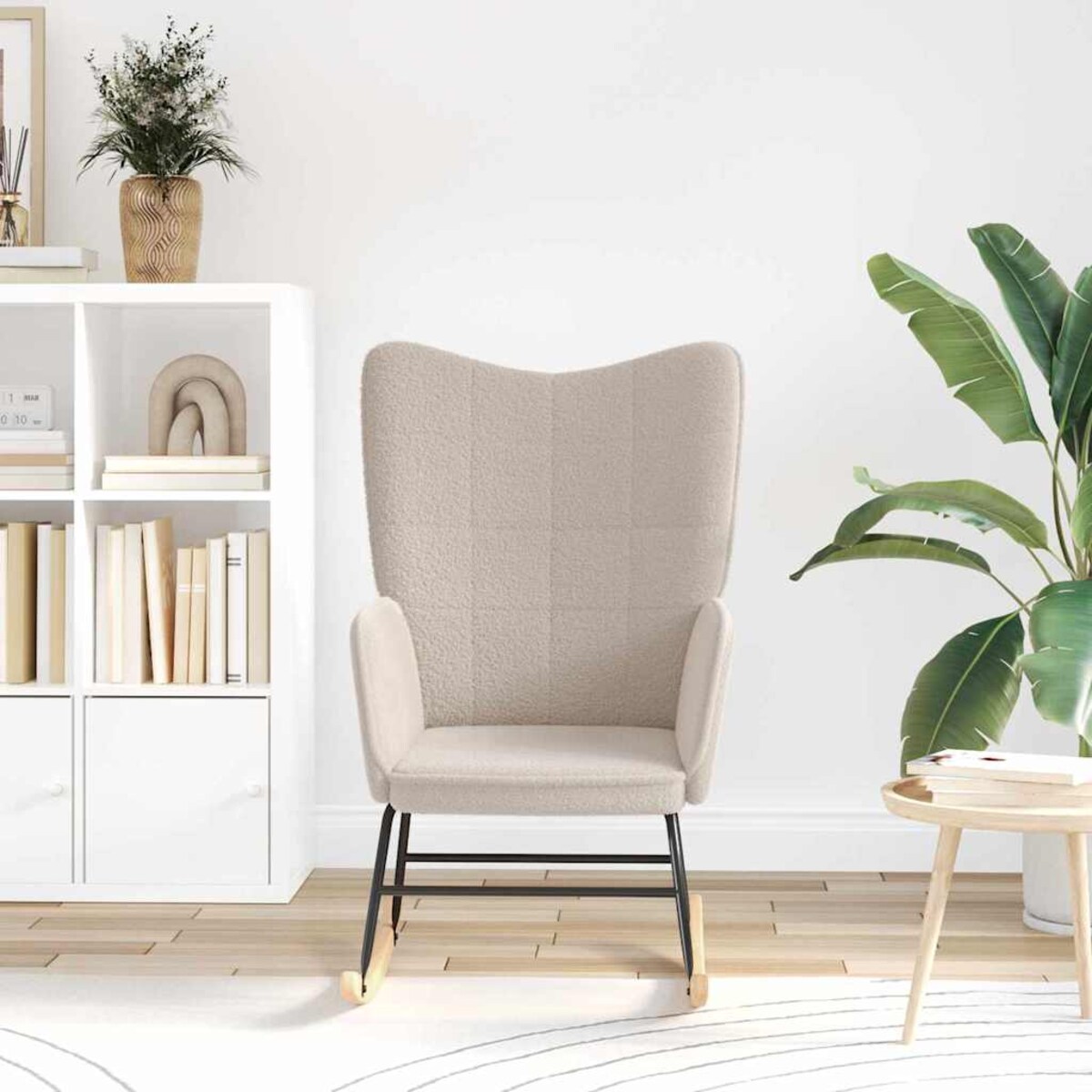 vidaXL Fotel relaksacyjny Jasnoszary 61 x 78 x 98 cm tkanina