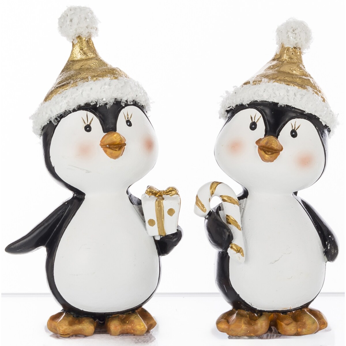 Dekoracja para pingwinków 9x5x3,5 cm PINGUINI