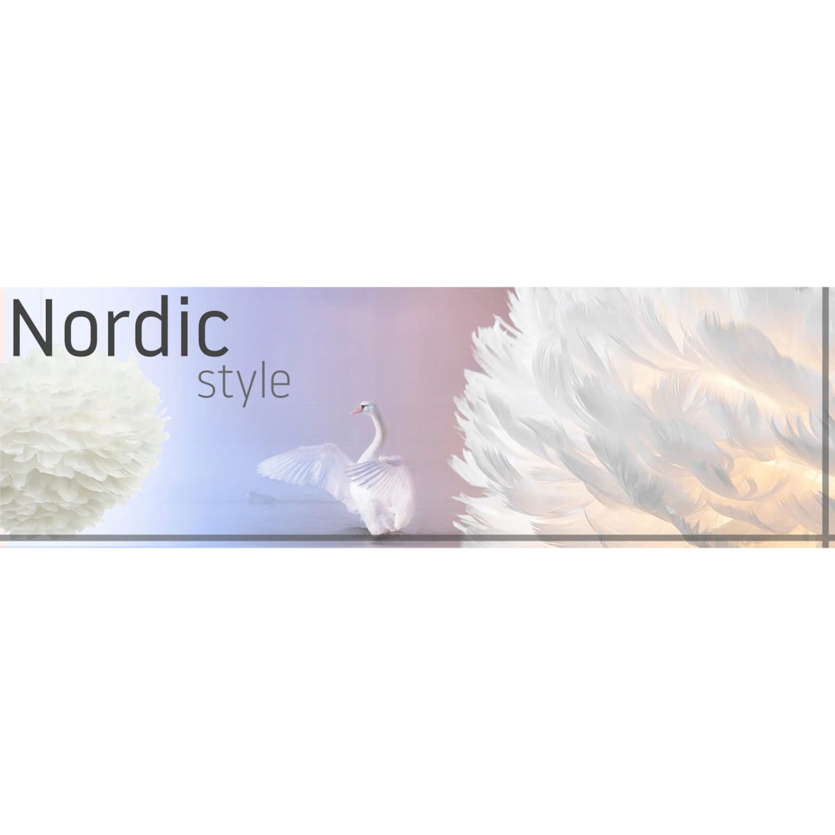 Lampa Sufitowa Wisząca Glamour Pióra Szara Nordic
