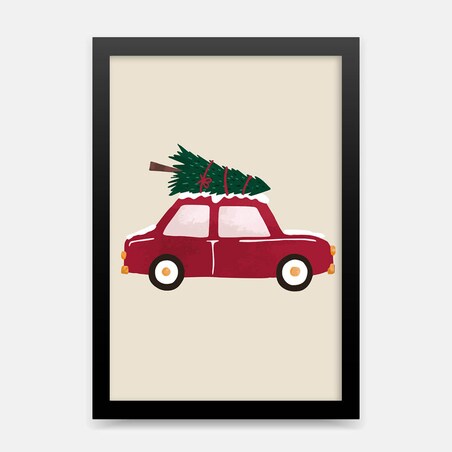 Plakat dla dzieci Autko 40x50