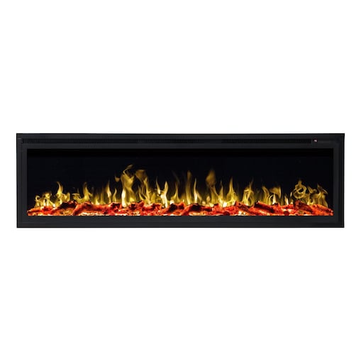 Kominek elektryczny AFLAMO Royal 42 - ścienny i do zabudowy - 106x43x15 cm - kominek LED z funkcją grzania 750/1500 W