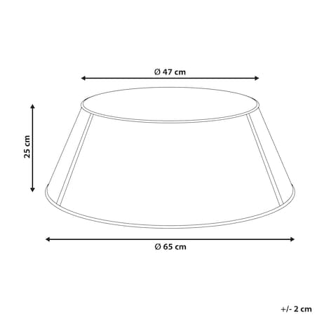 Osłonka pod choinkę IMATRA Żelazo Beżowy 65 cm