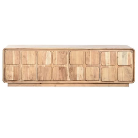 Komoda RTV z drewna akacjowego 50x170x40 cm ROBIN