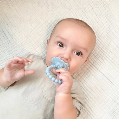 Gryzak silikonowy Soczysta Malina Plus, różowy, RazBaby