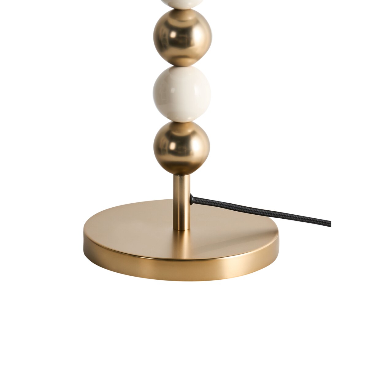 Lampa stołowa LOKY Metal Mosiężny/beżowy