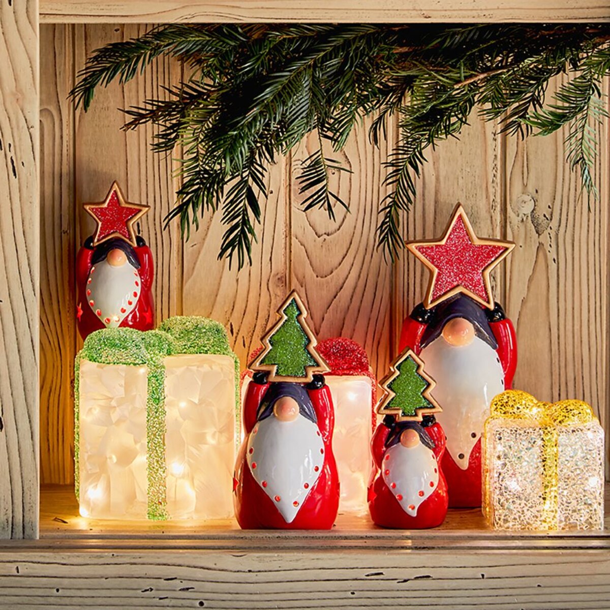 AF GIFT LED YELLOW 10 X H12 CM