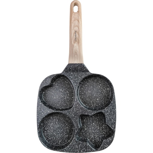 Patelnia marmurkowa 4 w 1 do naleśników jajek placków pancake 18cm CZARNA KLAUSBERG