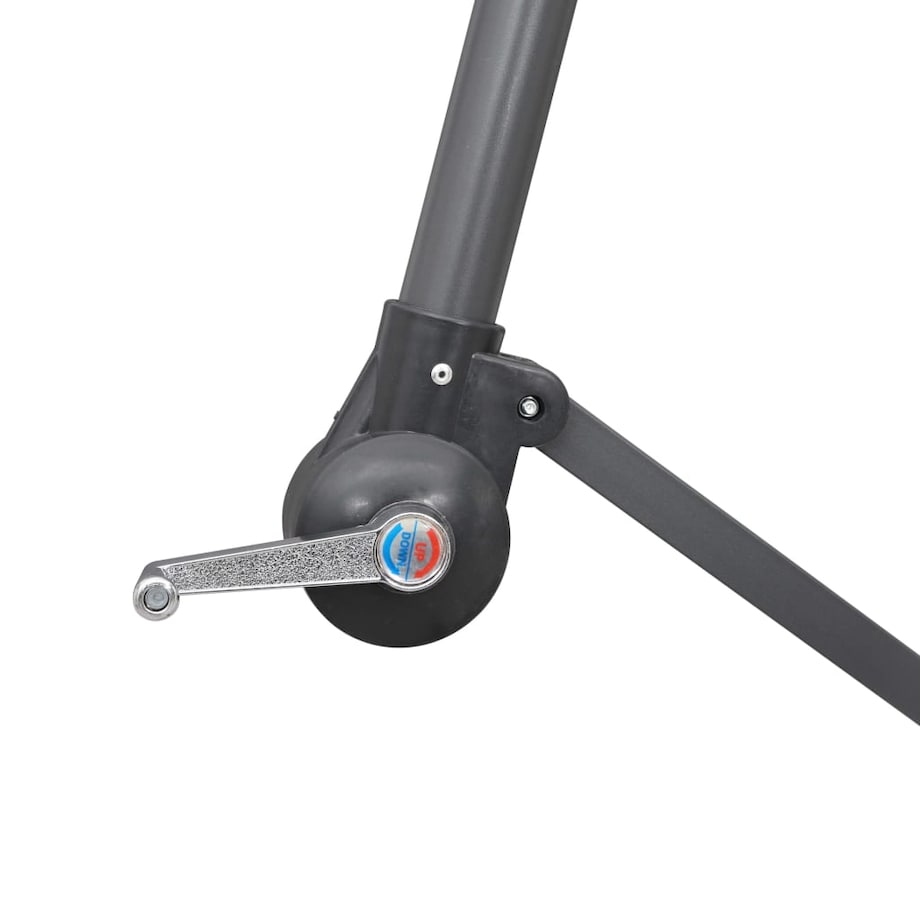 vidaXL Parasol ogrodowy, wiszący, zielony, 3 m, słupek aluminiowy