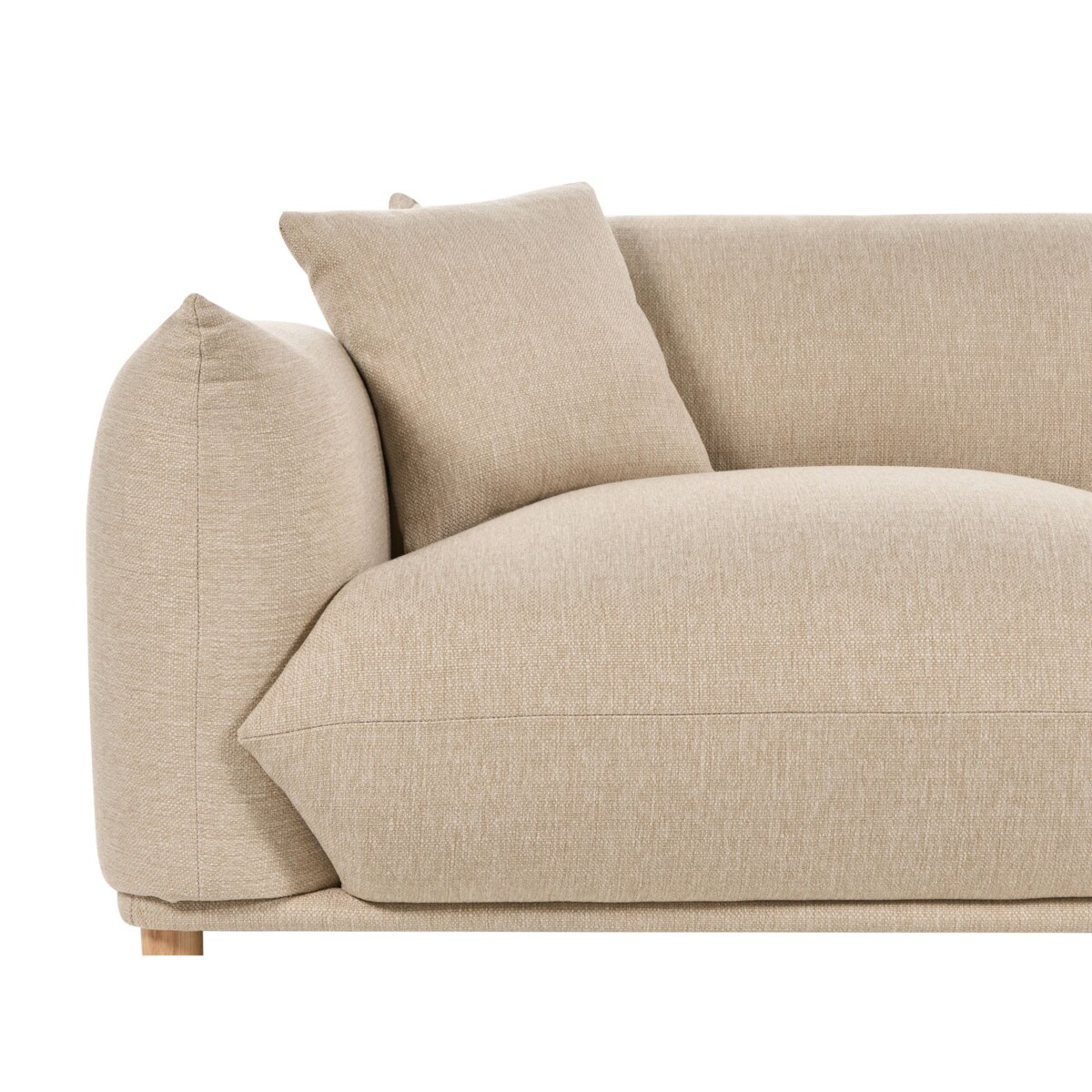 Sofa 3-osobowa jasnobeżowa LUVOS