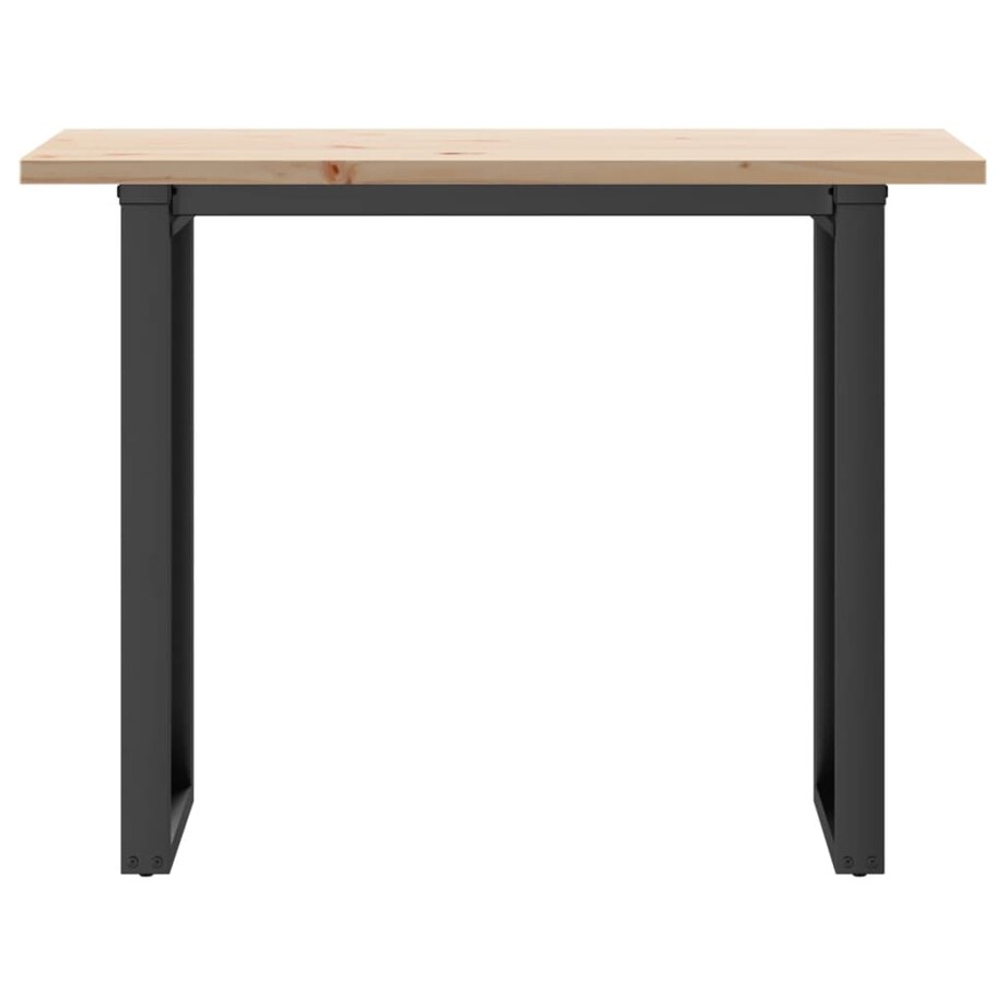 vidaXL Stół jadalniany z czworokątnymi nogami, 100x50x75,5 cm