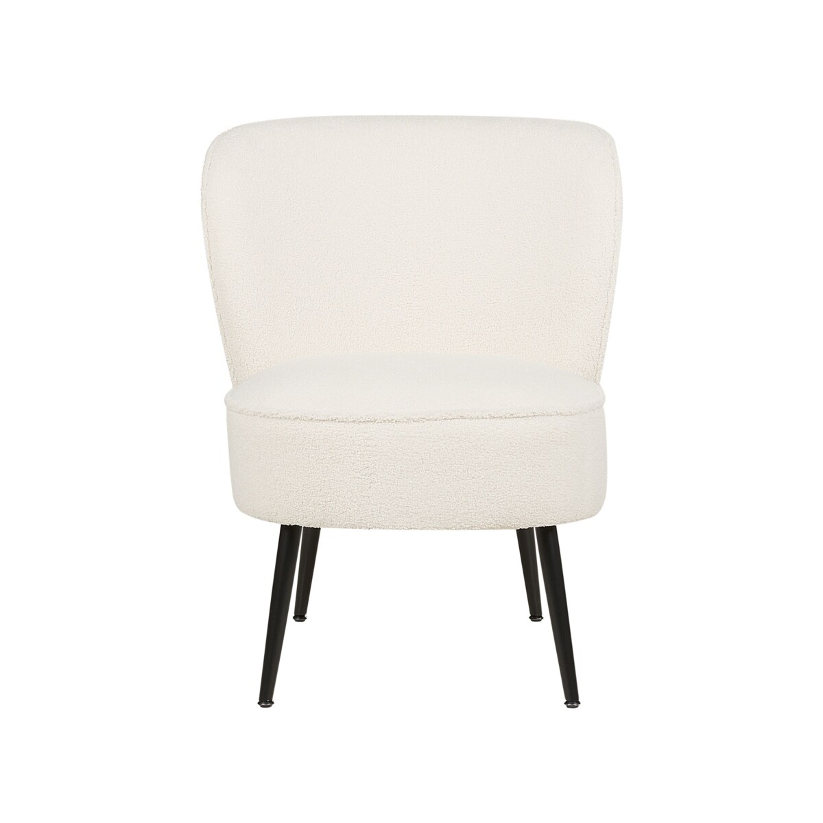 Fotel boucle biały VOSS