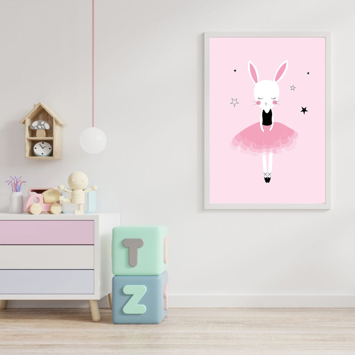 plakat cute ballerina 3 50x70 cm