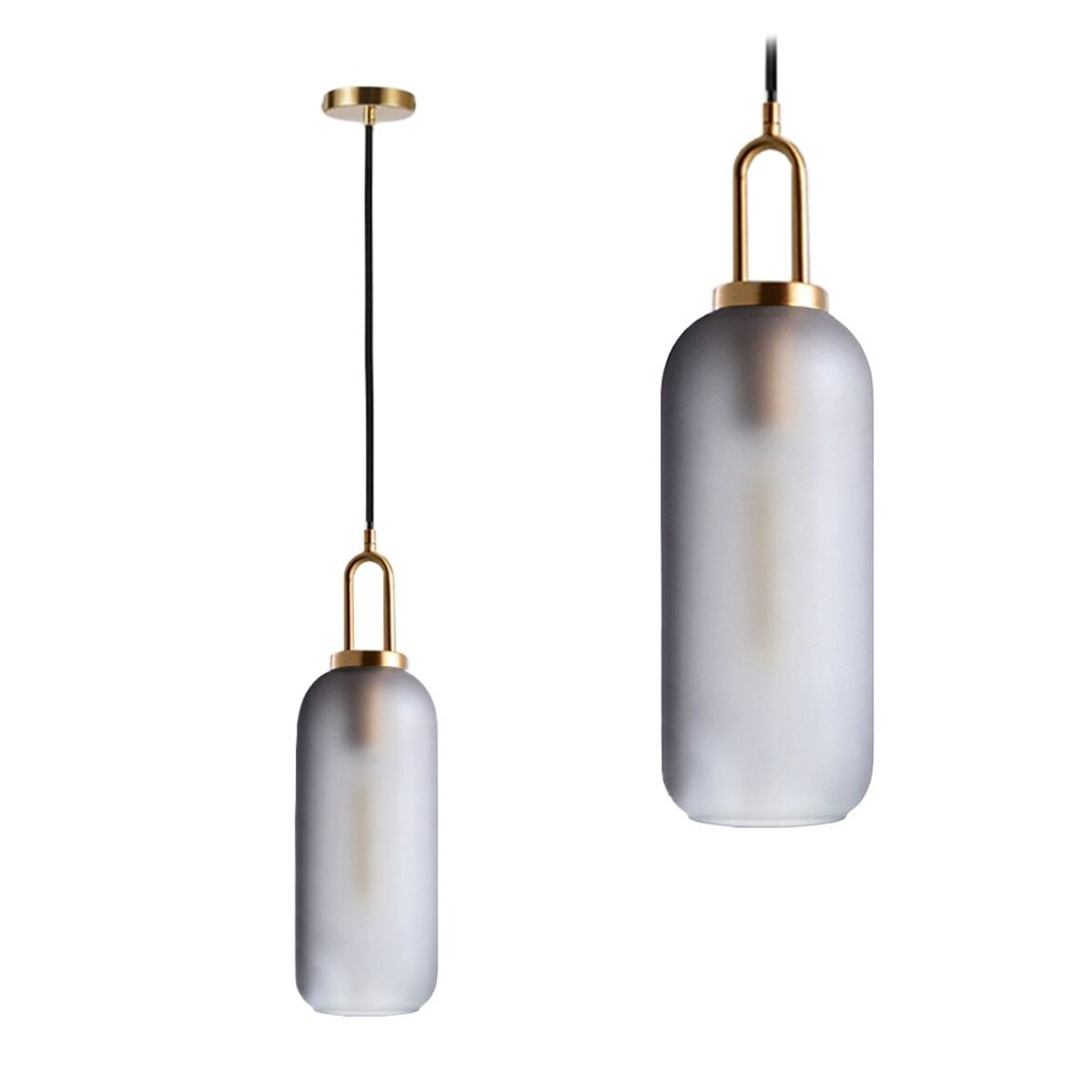 Lampa Sufitowa Wisząca App628-1Cp Szary, Metal