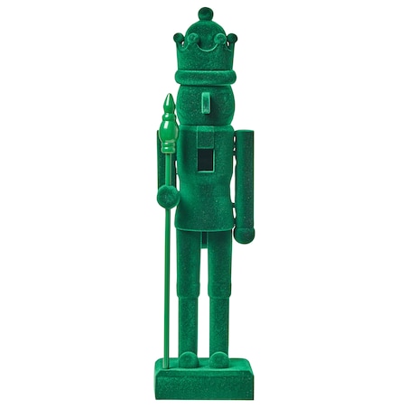 Zestaw 2 figurek dekoracyjnych FLATEY Dziadek do orzechów 40 cm Zielony