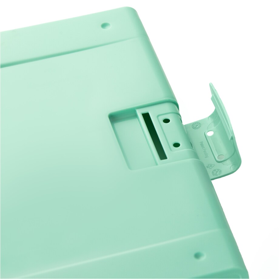 Segregator Na Dokumenty Stojący 5 Cm Wąski Plastikowy Nowoczesny Turkusowy