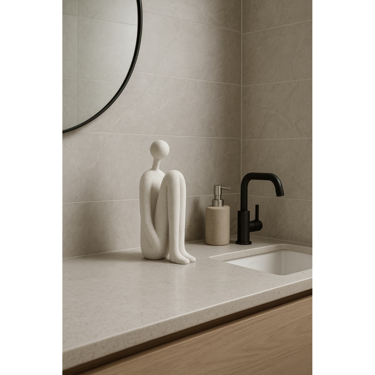 FIGURKA DEKORACYJNA ANDREAS BIAŁA