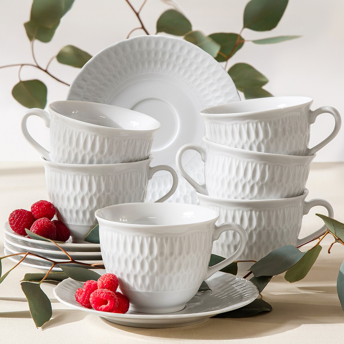 Konsimo SOFIA Filiżanka ze spodkiem 6 szt.