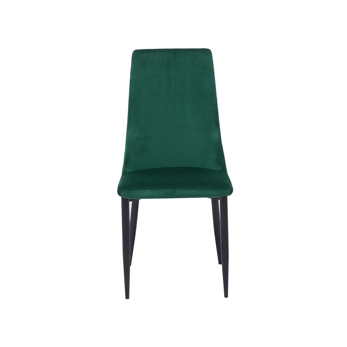 Zestaw 2 krzeseł do jadalni welurowy zielony CLAYTON