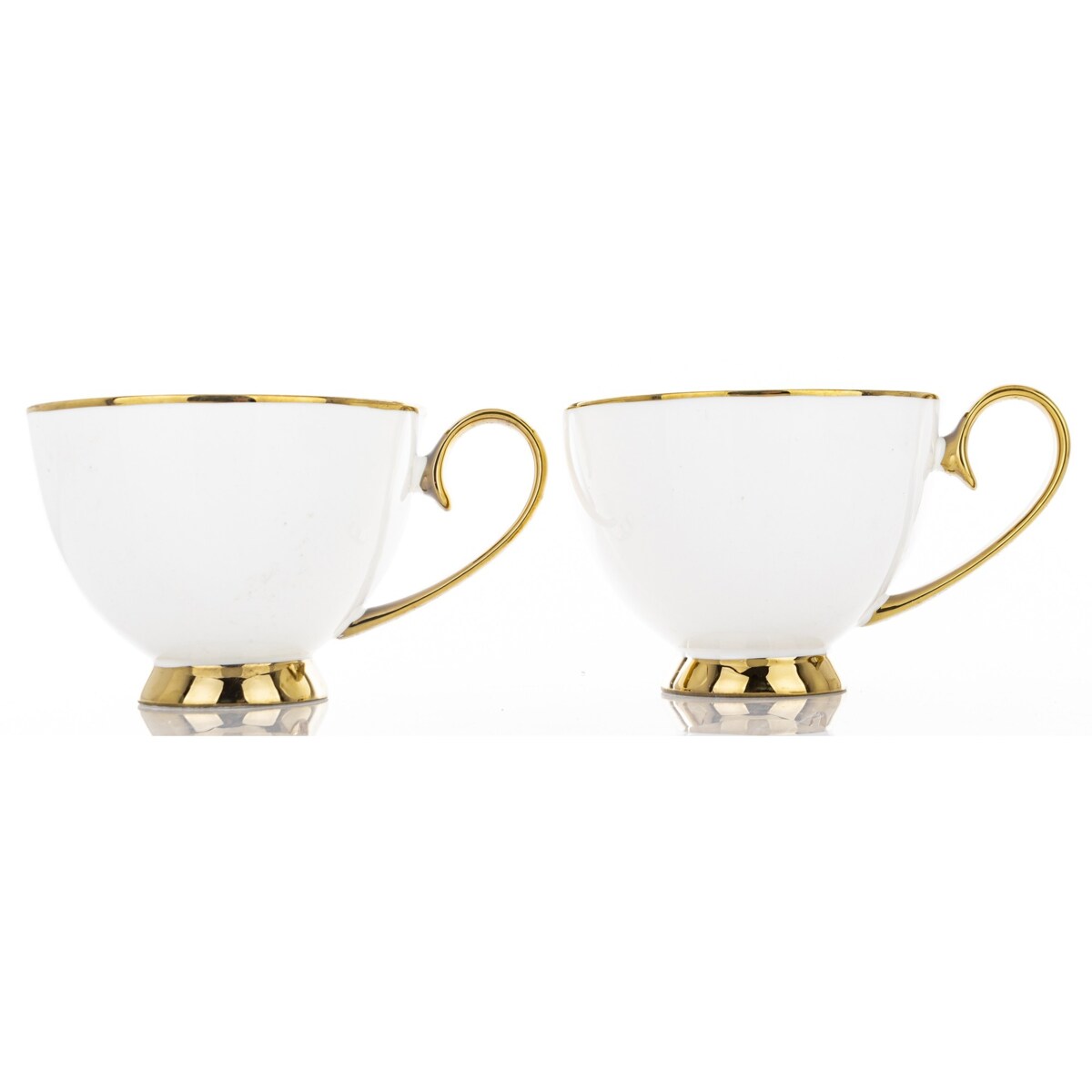 Komplet 2 filiżanek porcelanowych 250 ml ze spodeczkiem MARISCA