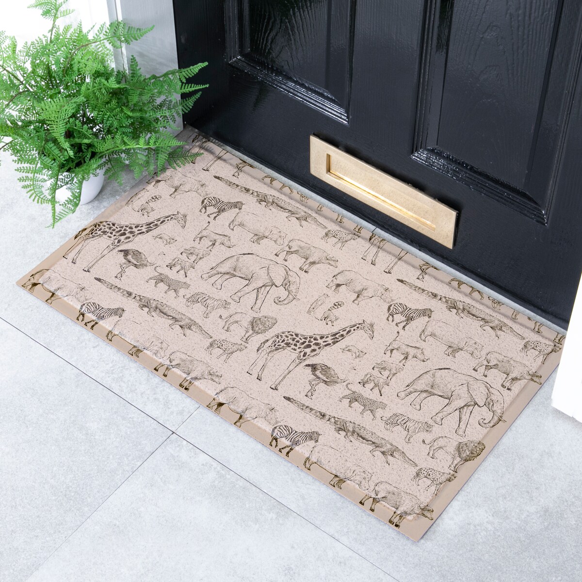 Wycieraczka Elephant Vintage Pattern Indoor & Outdoor (- 70 x 40 cm)