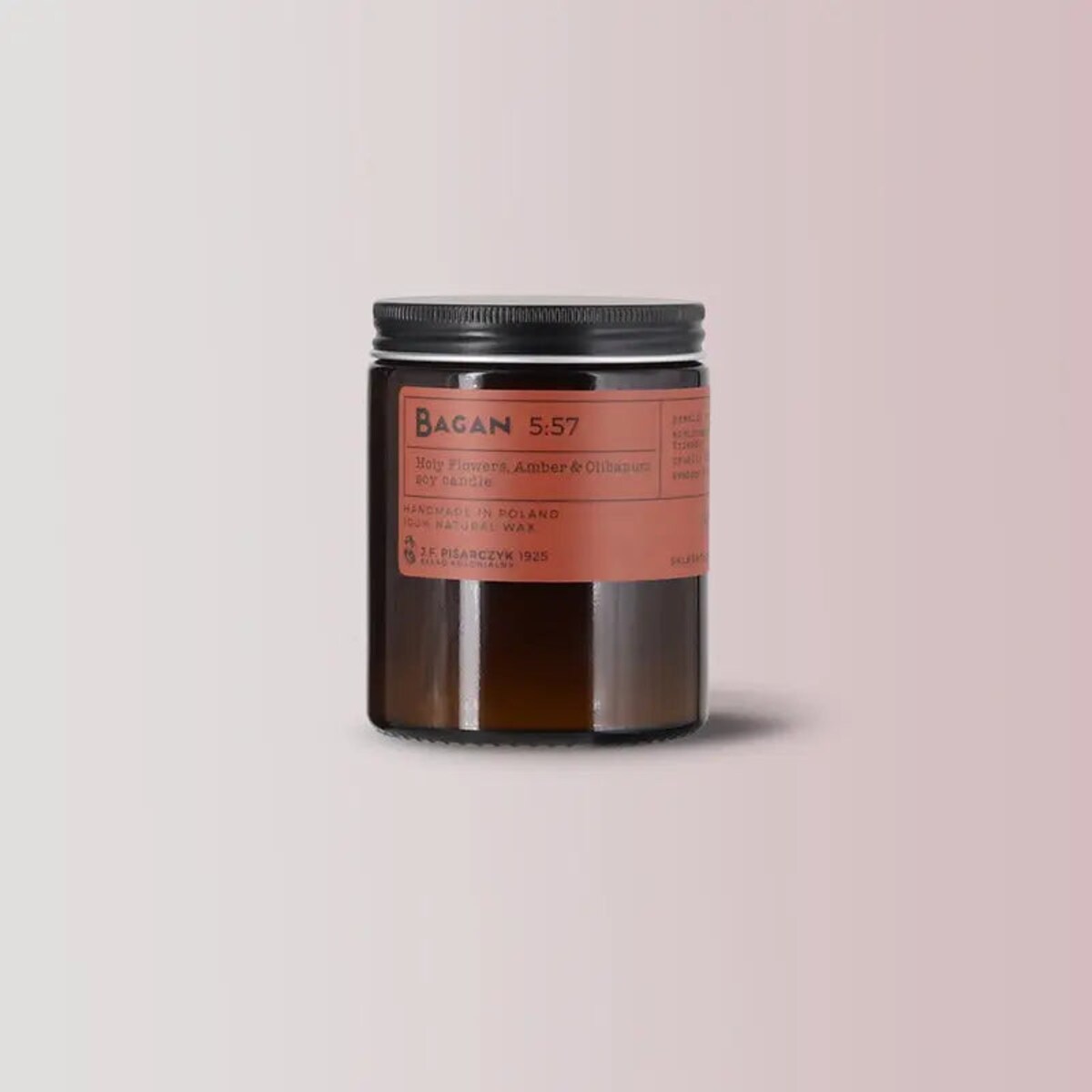 BAGAN 5:57 Holy Flowers, Amber & Olibanum - Naturalna Świeca Sojowa - Kolekcja Travels