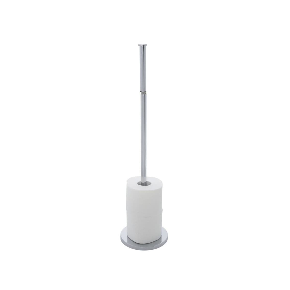 Stojak na papier toaletowy z uchwytem, 2w1, WENKO, kolor srebrny