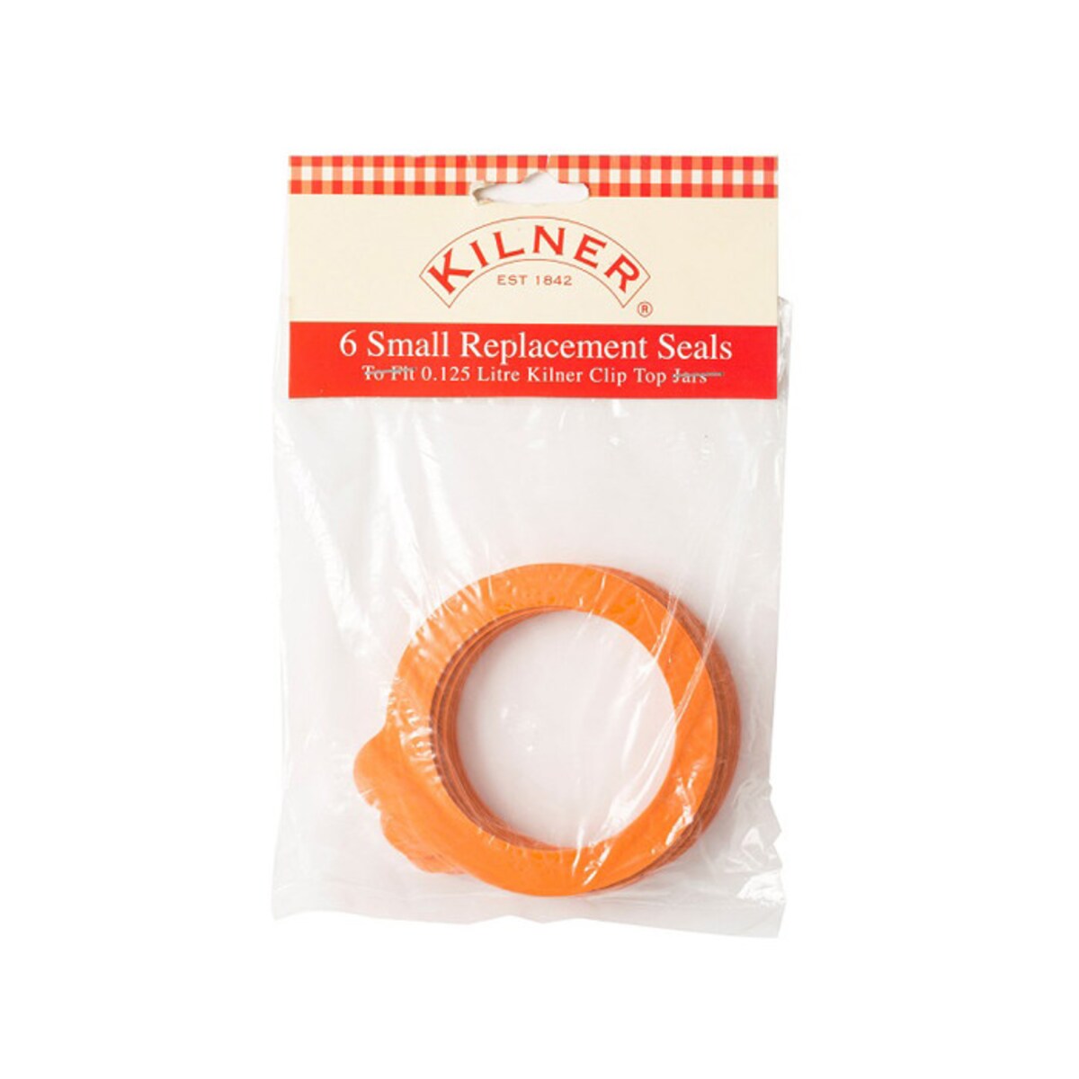 Zestaw 6 uszczelek do słoików, 125 ml, Kilner