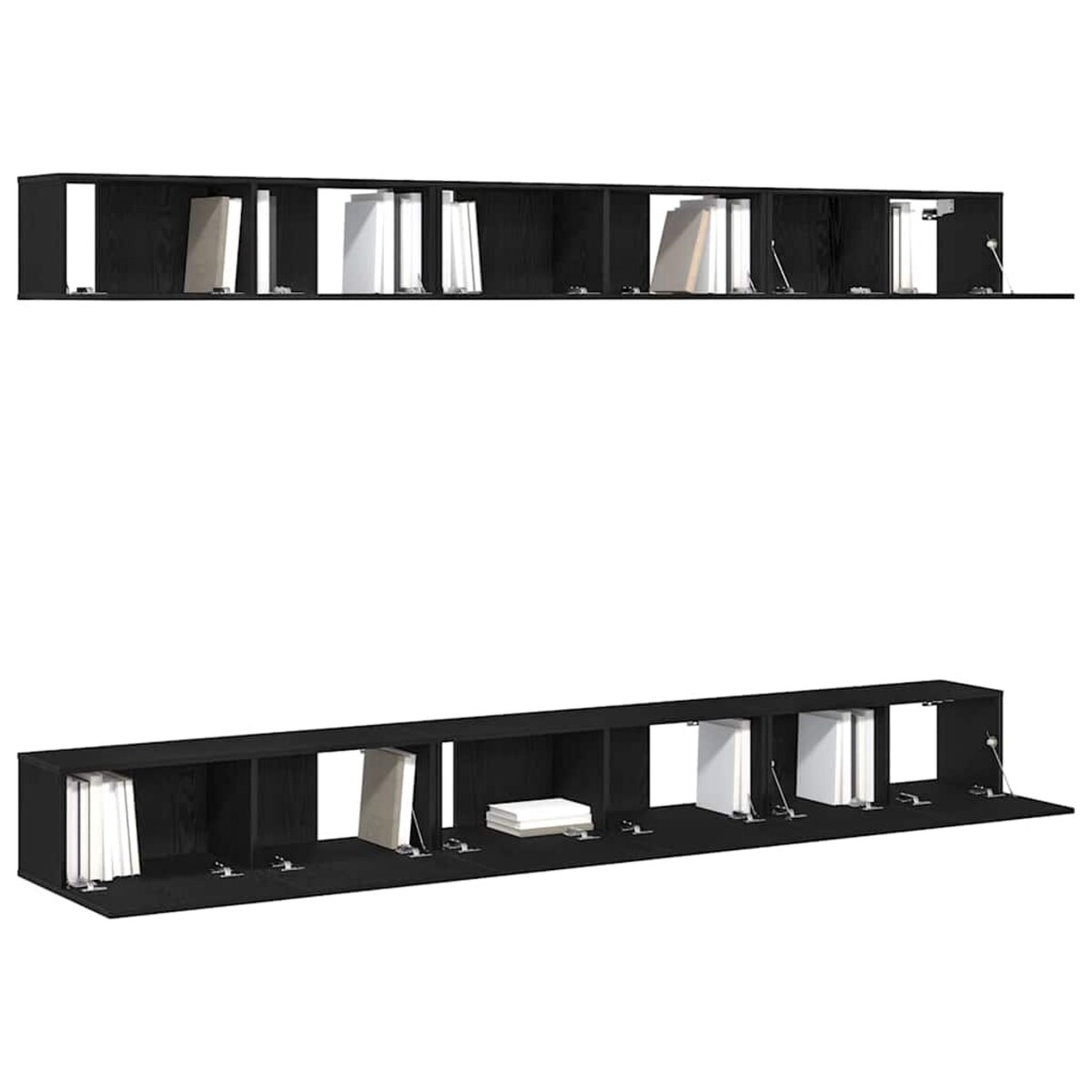 vidaXL Zestaw szafek RTV 6 pcs Czarny dąb 100 x 30 x 30 cm