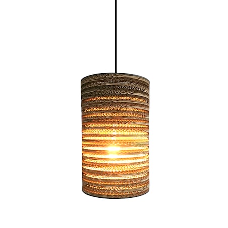 Cylindryczna lampa wisząca z tektury - TAMBURO 20