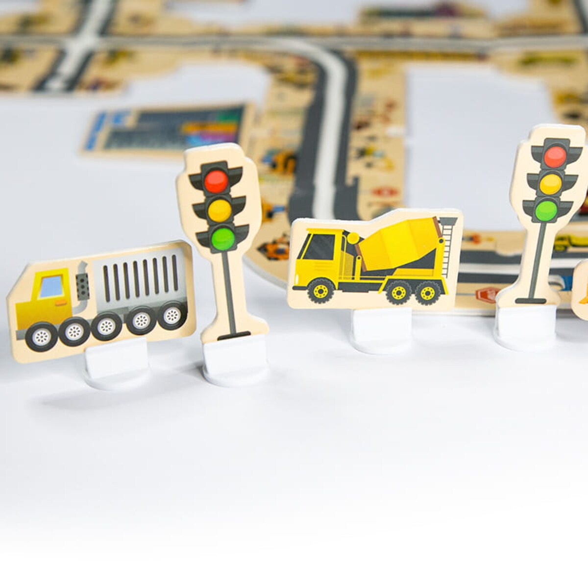 Droga - tor dla samochodów Budowa - Puzzle 44 elementy