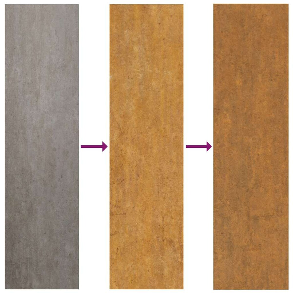 vidaXL Doniczka Rusty 40x40x80 cm Stal nierdzewna