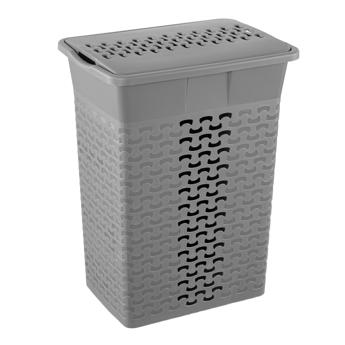 Kosz Na Pranie Bieliznę Wolnostojący Łazienkowy 35 L Szary