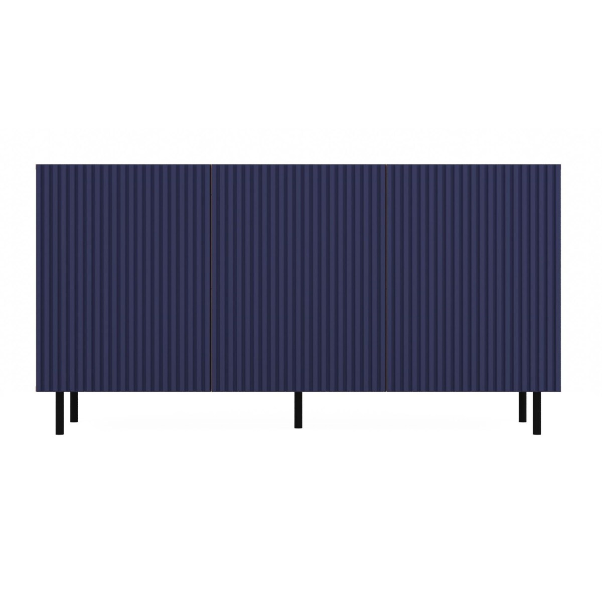 KOMODA KAMA3 SLIM RYFLOWANY FRONT LAMELE GRANATOWY