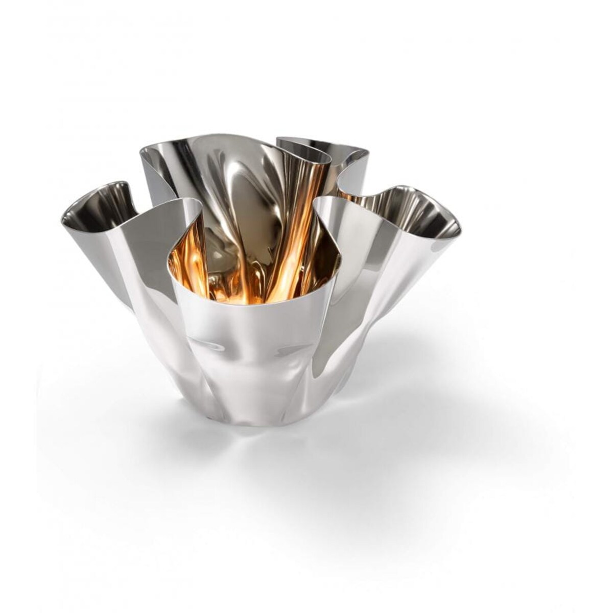 Świecznik Margeaux, stal nierdzewna, 17 cm