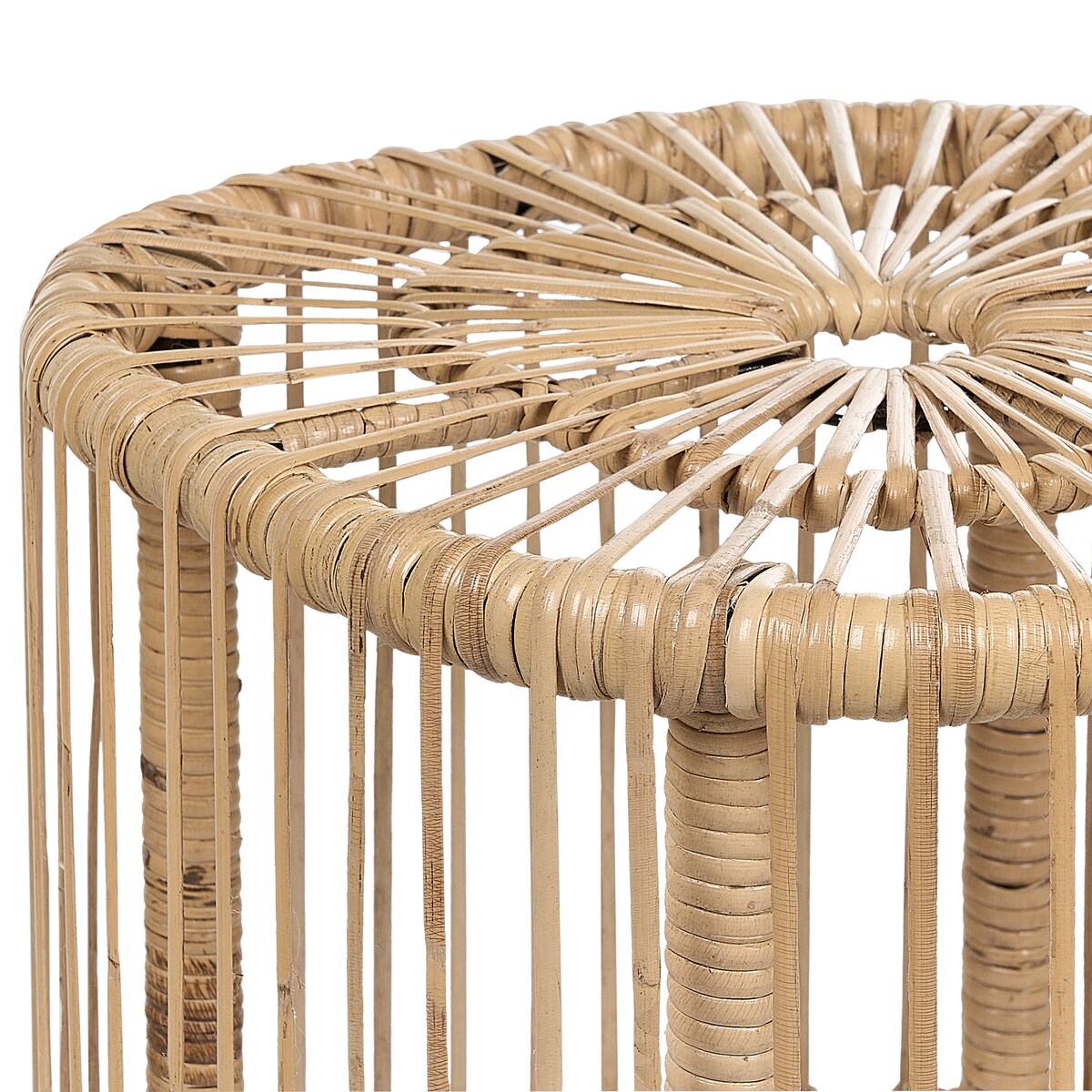 Zestaw 2 stolików kawowych CESENATICO Rattan Naturalny