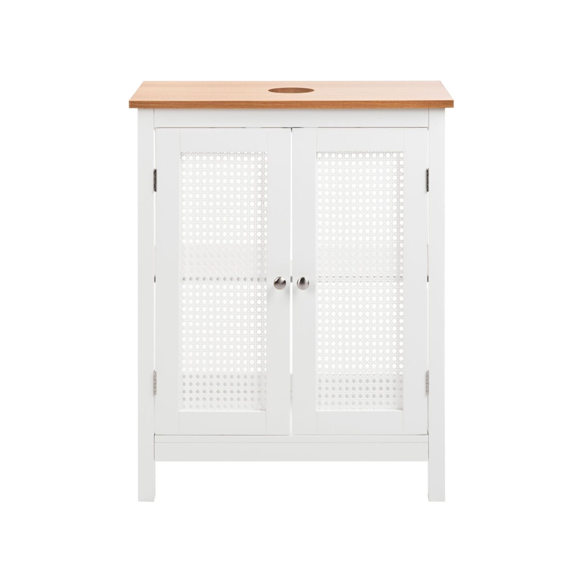 Szafka pod umywalkę ALAMOS Drewno 60 cm 30 cm 75 cm Biały