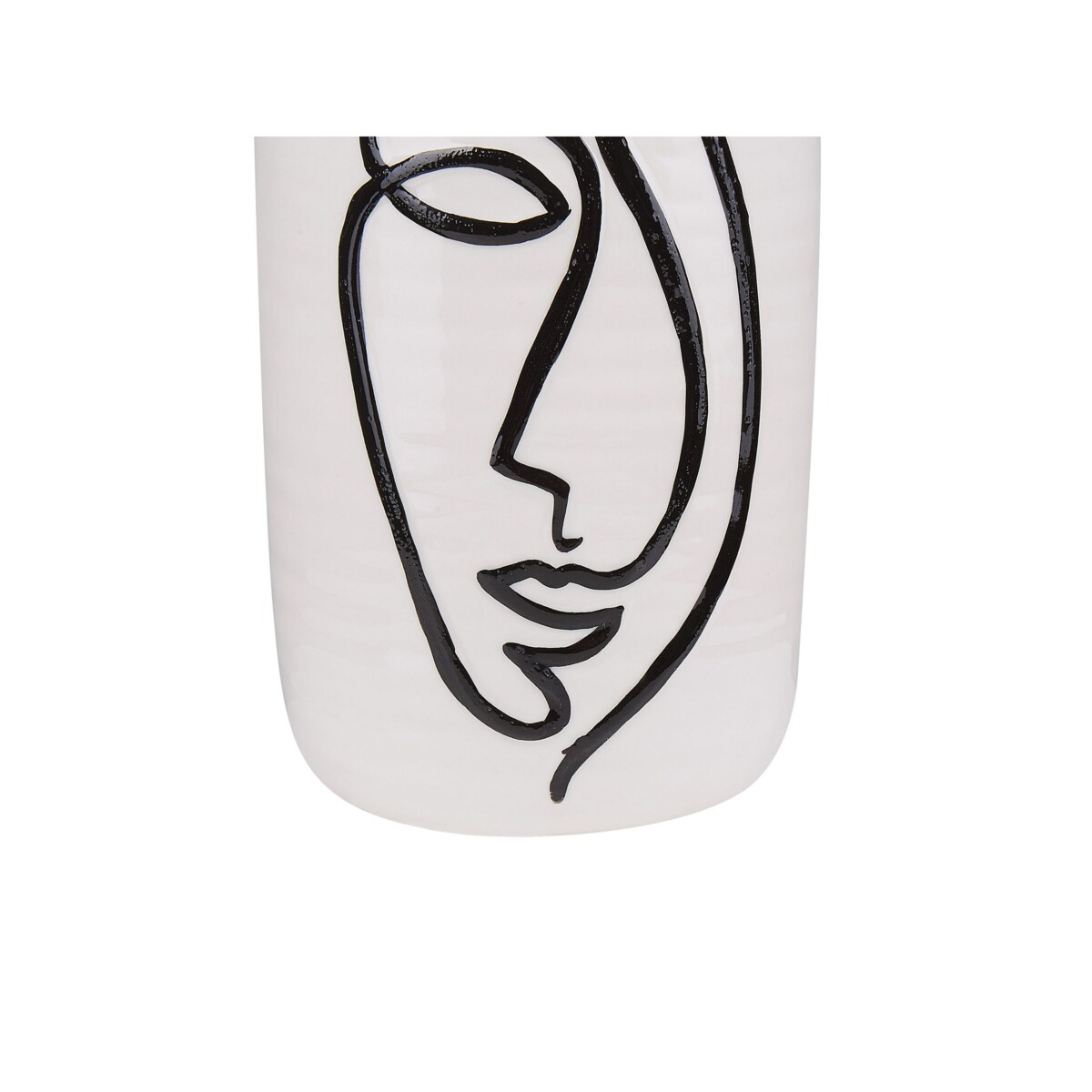 Wazon na kwiaty ceramiczny biały AENUS