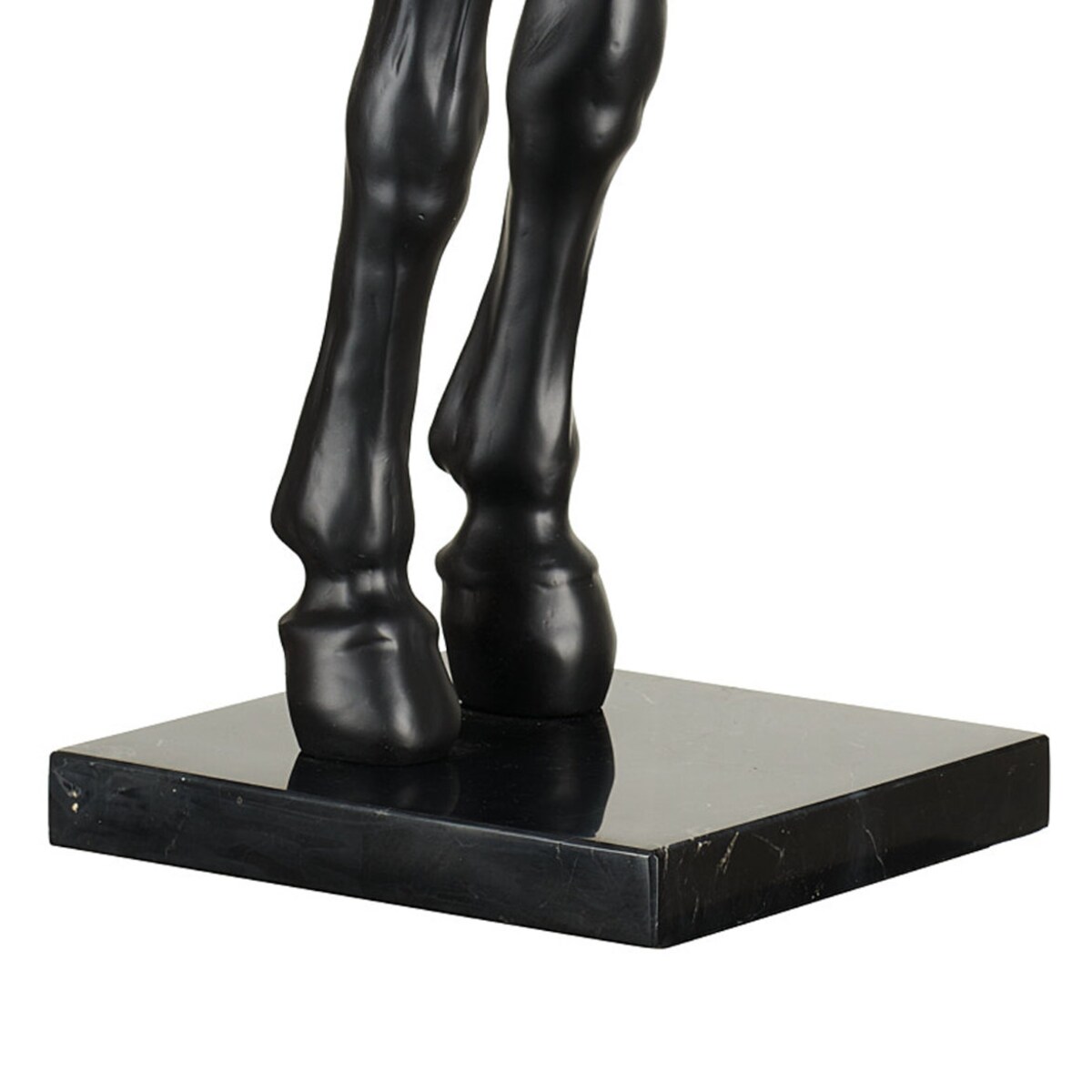 Designerska lampa podłogowa Horse MF1237-350 Step koń z abażurem czarna