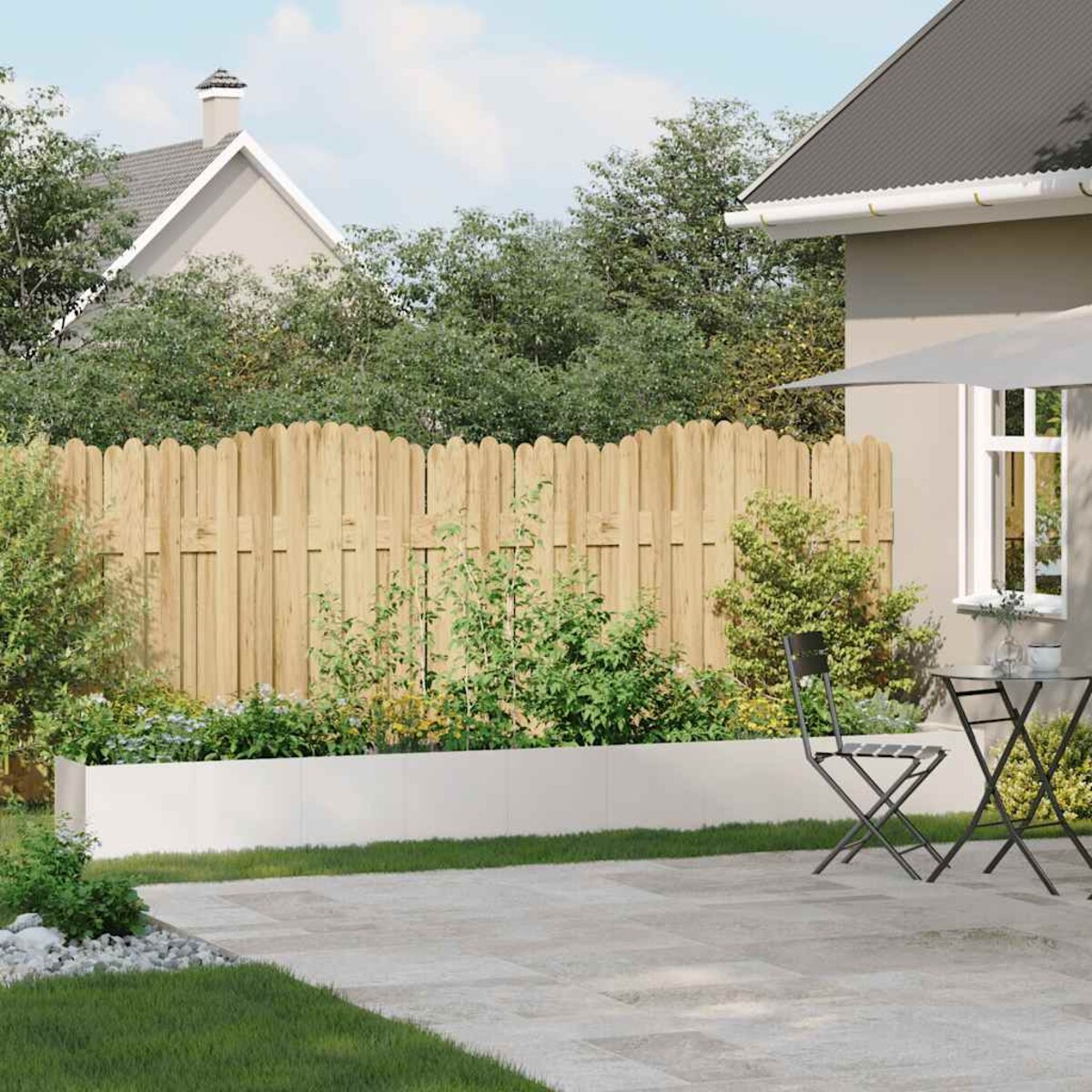 vidaXL Doniczka 360x40x40 cm Stal nierdzewna