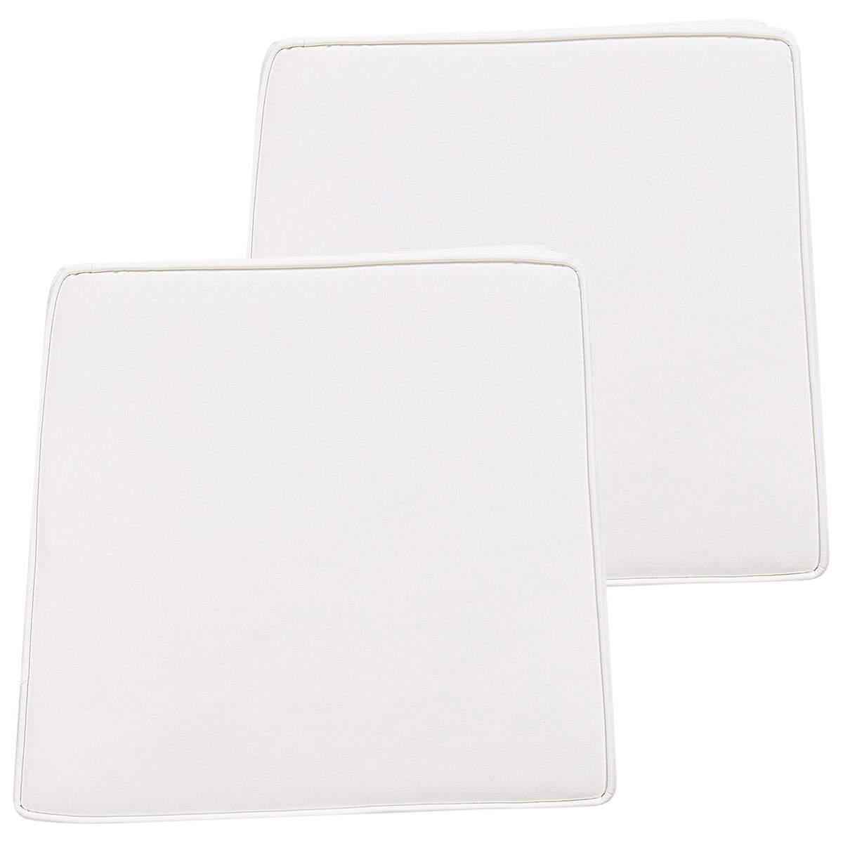 Zestaw 2 poduszek na krzesło ogrodowe TERNI 37 x 34 cm Złamana biel