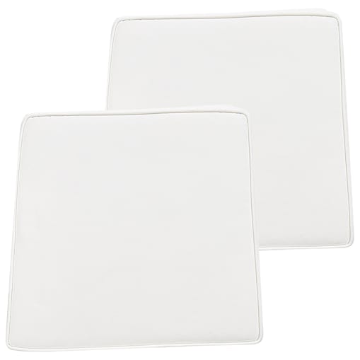 Zestaw 2 poduszek na krzesło ogrodowe TERNI 37 x 34 cm Złamana biel