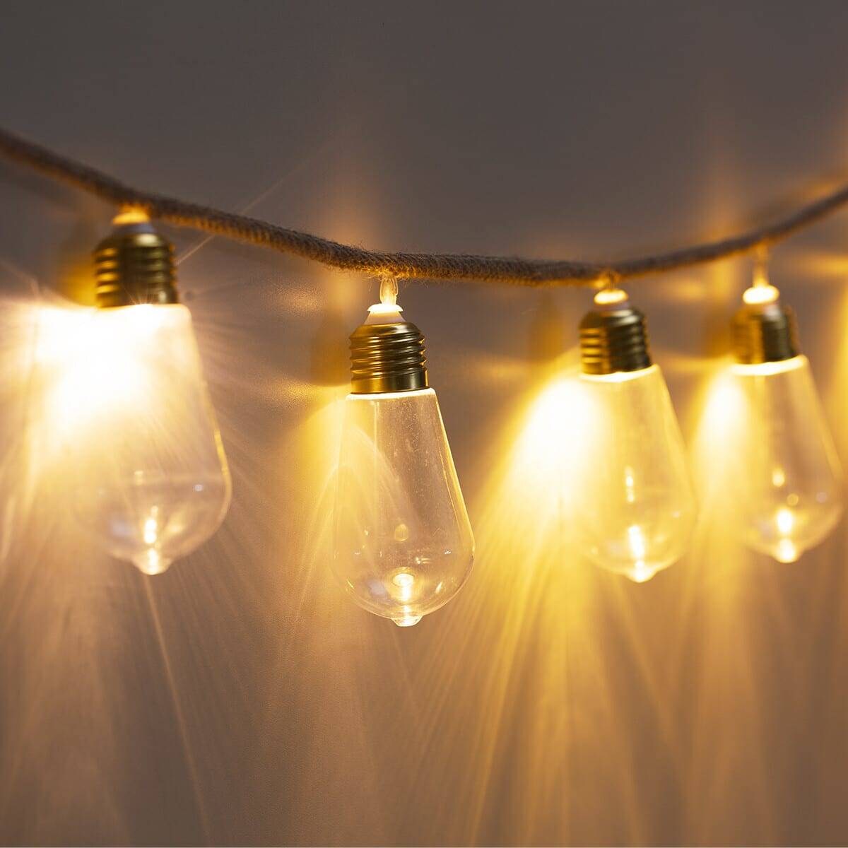 Girlanda dekoracyjna, 10 żarówek LED, 165 cm