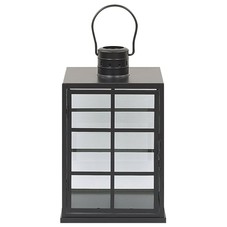 Lampion metalowy 33 cm czarny BINTAN