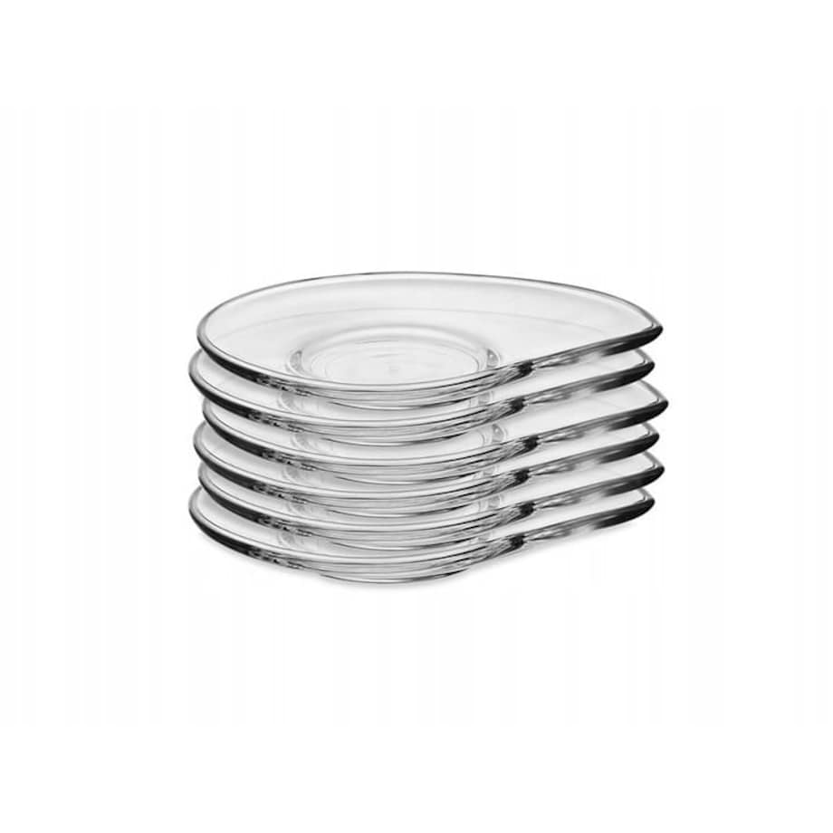 Spodek Talerzyk Podstawka w Kształcie Łezki pod Szklankę Kubek 13,5 cm 6 szt