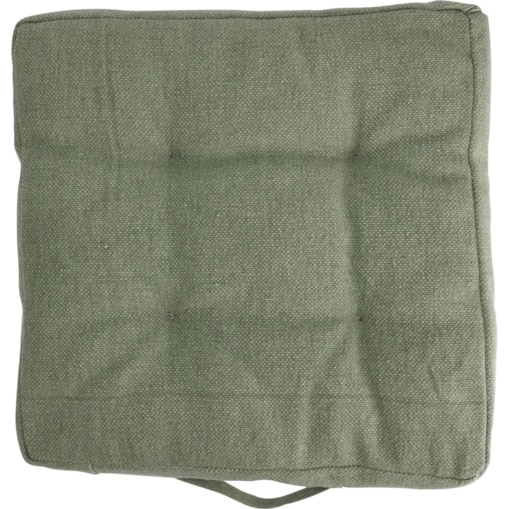 Poduszka na krzesło, pikowana, bawełniana, na rzepy, 40 x 40 cm