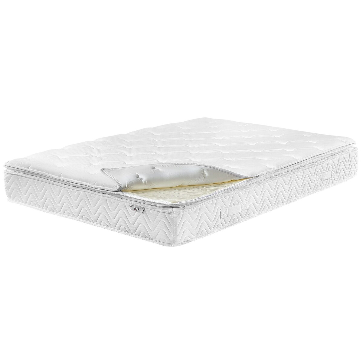 Materac kieszeniowy memory foam zdejmowny pokrowiec 180 x 200 cm średnio twardy LUXUS