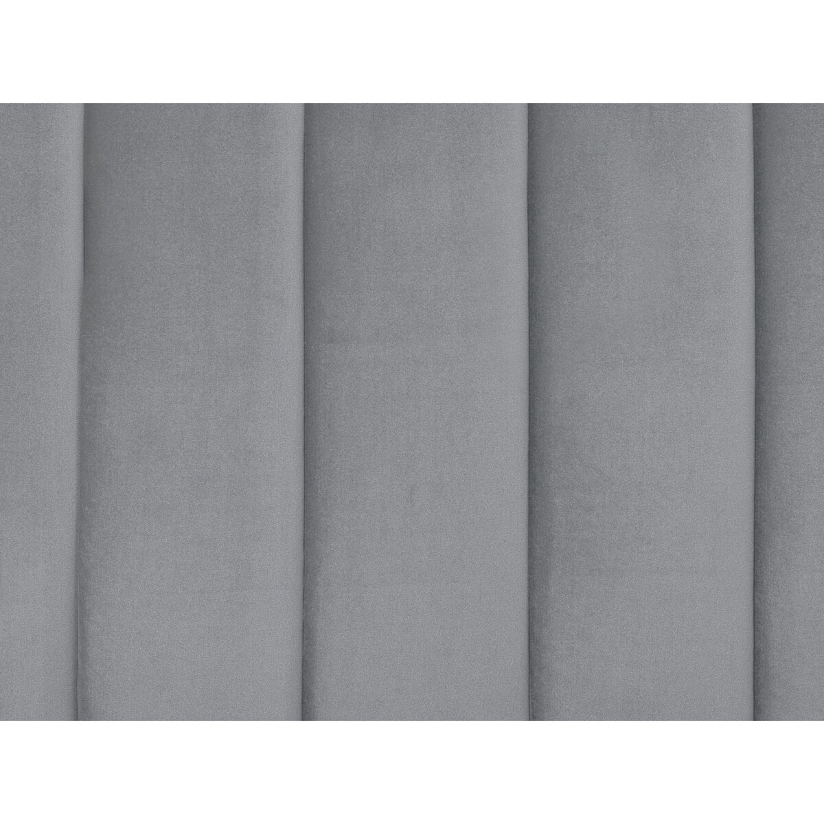 Łóżko welurowe 180 x 200 cm szare MARVILLE